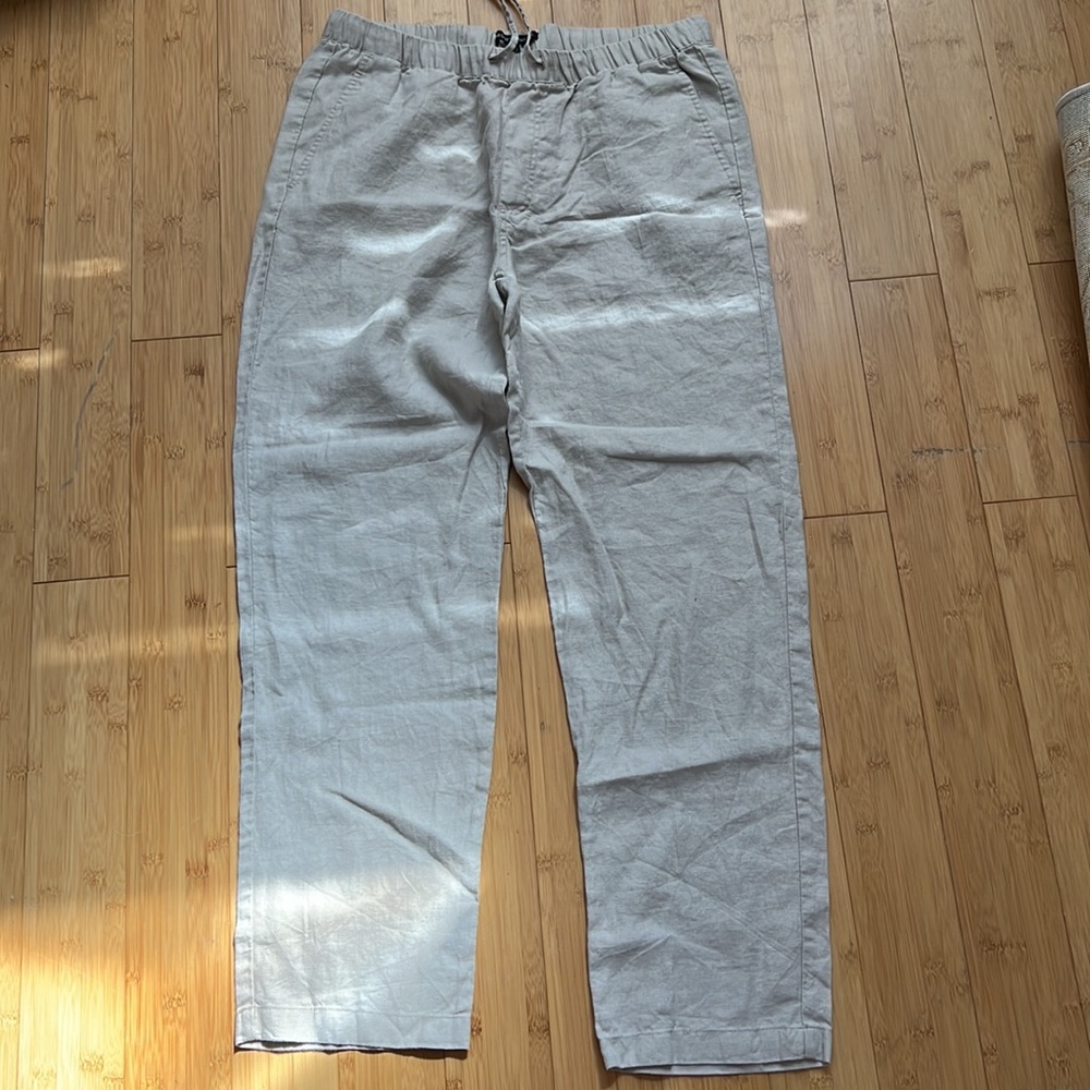 Mens Saks Fifth Avenue Linen Pants